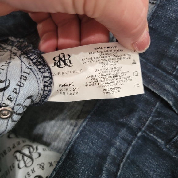 Rock & Republic henlee darkwash bootcut jeans. Size 34x35 - Picture 7 of 16